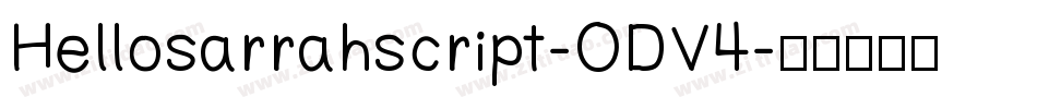 Hellosarrahscript-ODV4字体转换