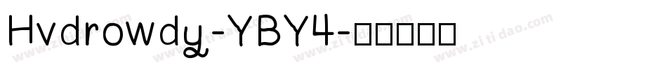 Hvdrowdy-YBY4字体转换