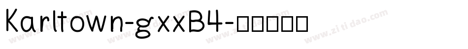 Karltown-gxxB4字体转换