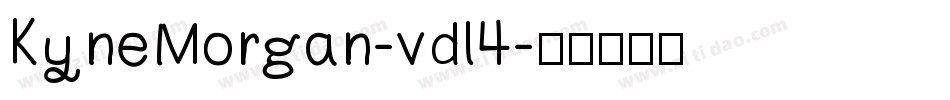 KyneMorgan-vdl4字体转换