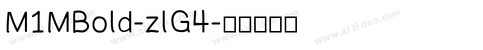 M1MBold-zlG4字体转换