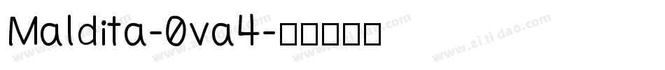Maldita-0va4字体转换