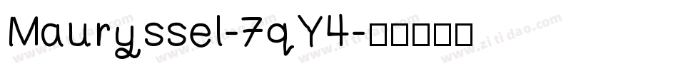 Mauryssel-7qY4字体转换