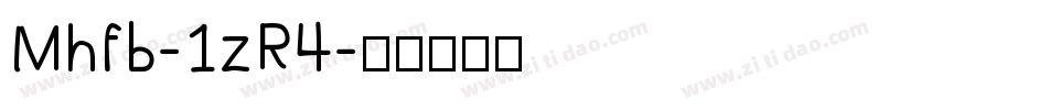 Mhfb-1zR4字体转换