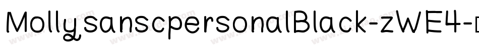 MollysanscpersonalBlack-zWE4字体转换