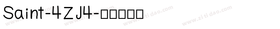 Saint-4ZJ4字体转换