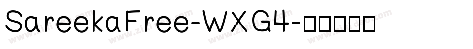 SareekaFree-WXG4字体转换