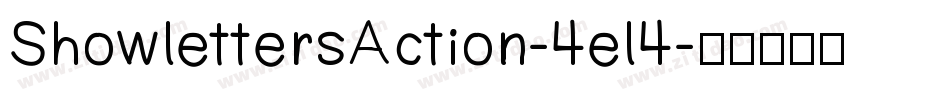 ShowlettersAction-4el4字体转换