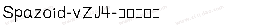 Spazoid-vZJ4字体转换