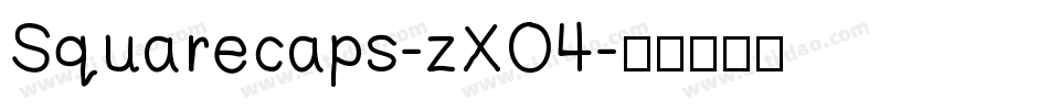 Squarecaps-zXO4字体转换