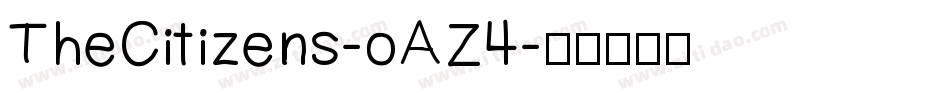 TheCitizens-oAZ4字体转换