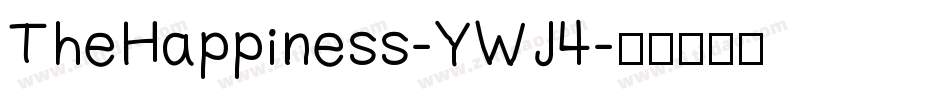 TheHappiness-YWJ4字体转换