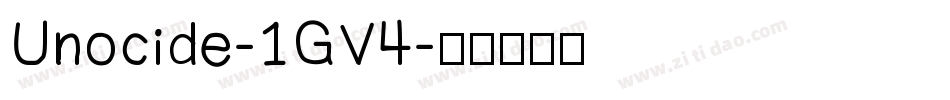 Unocide-1GV4字体转换