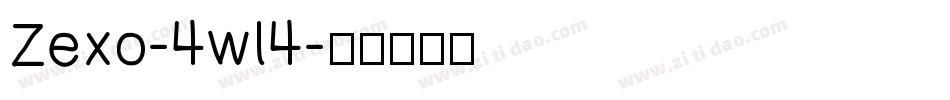 Zexo-4wl4字体转换