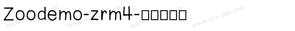 Zoodemo-zrm4字体转换