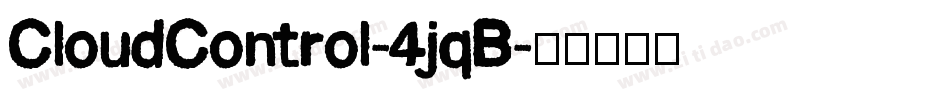 CloudControl-4jqB字体转换