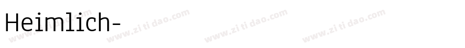 Heimlich字体转换
