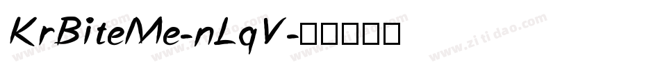 KrBiteMe-nLqV字体转换