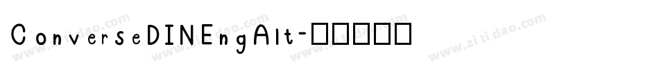 ConverseDINEngAlt字体转换