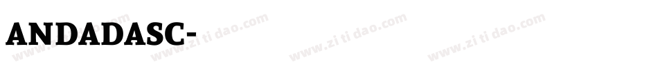 andadasc字体转换