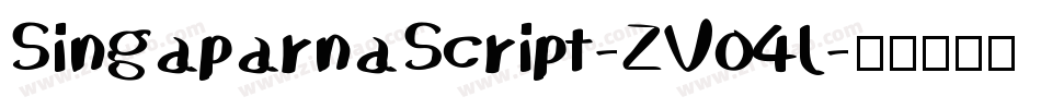 SingaparnaScript-ZVo4l字体转换