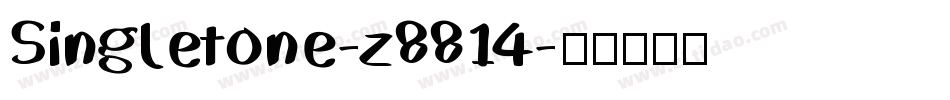 Singletone-z8814字体转换