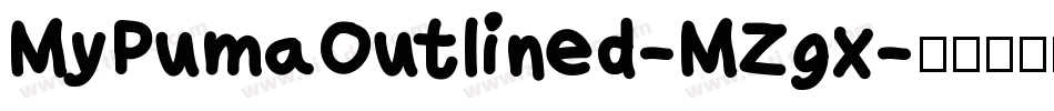 MyPumaOutlined-MZgx字体转换
