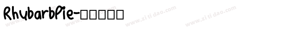 RhubarbPie字体转换