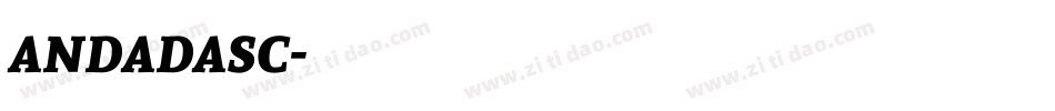 andadasc字体转换