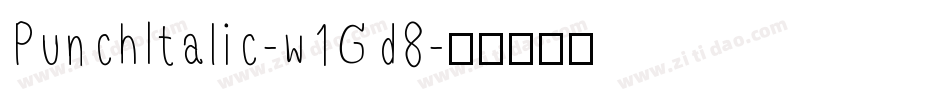 PunchItalic-w1Gd8字体转换