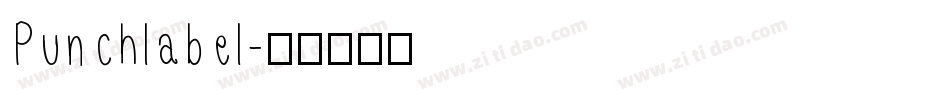 Punchlabel字体转换