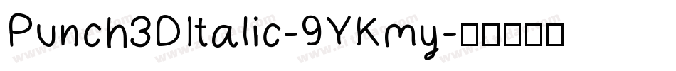 Punch3DItalic-9YKmy字体转换