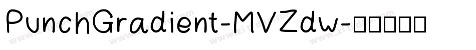 PunchGradient-MVZdw字体转换