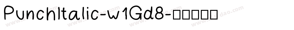 PunchItalic-w1Gd8字体转换