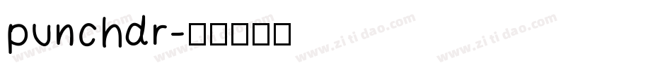 punchdr字体转换