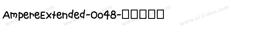 AmpereExtended-Oo48字体转换