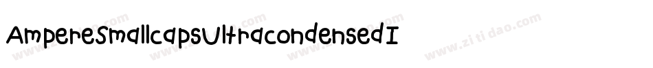 AmpereSmallcapsUltracondensedItalic-n9qR字体转换