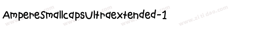 AmpereSmallcapsUltraextended-157j字体转换