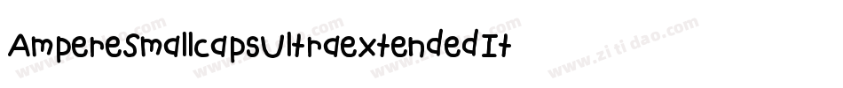 AmpereSmallcapsUltraextendedItalic-RlYv字体转换