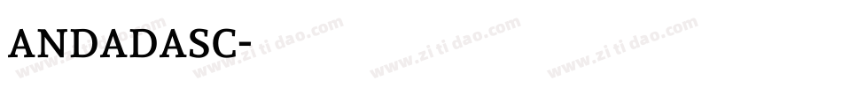 andadasc字体转换