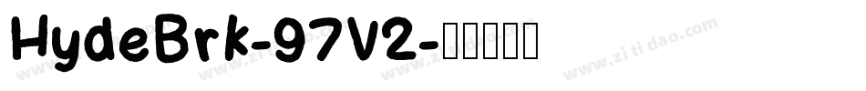 HydeBrk-97V2字体转换
