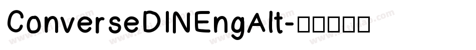 ConverseDINEngAlt字体转换