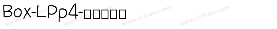 Box-LPp4字体转换