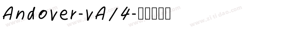 Andover-vA14字体转换