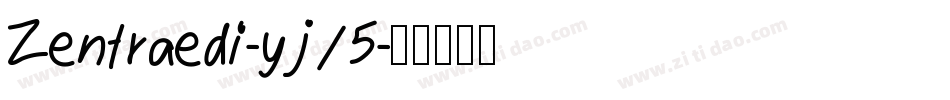Zentraedi-yj15字体转换