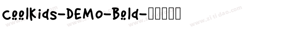 CoolKids-DEMO-Bold字体转换