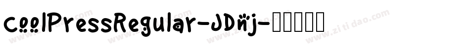 CoolPressRegular-JDnj字体转换