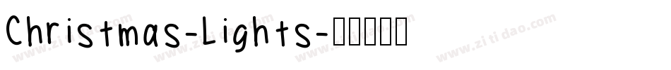 Christmas-Lights字体转换