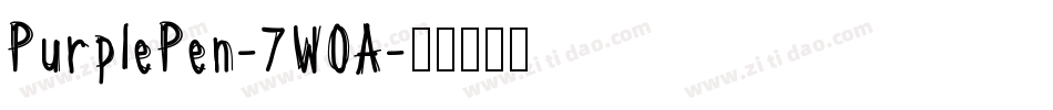 PurplePen-7WOA字体转换
