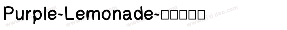 Purple-Lemonade字体转换